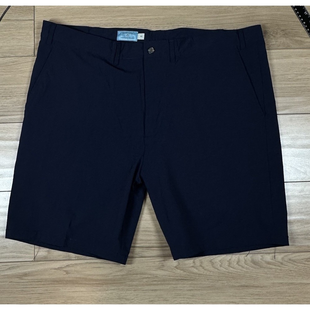 Castaway Nantucket Island Plaid Golf Shorts Blue Mens 42